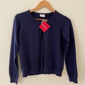 Classic Navy Cardigan Sweater